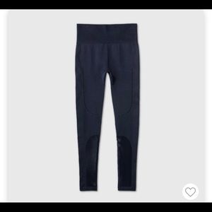 High waisted Seamless mesh leggings